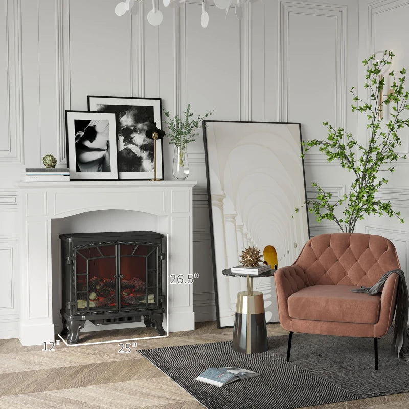Modern White Fireplace Mantel with Decorative Pattern - MDF