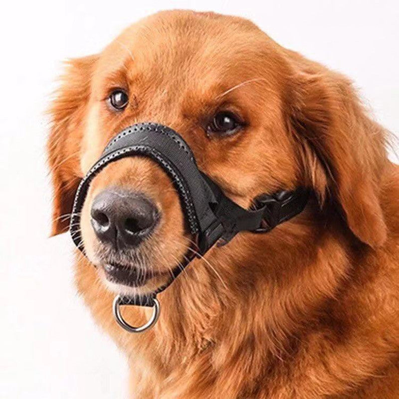 Adjustable Nylon Dog Muzzle for Barking Biting & Drinking Breathable Comfort