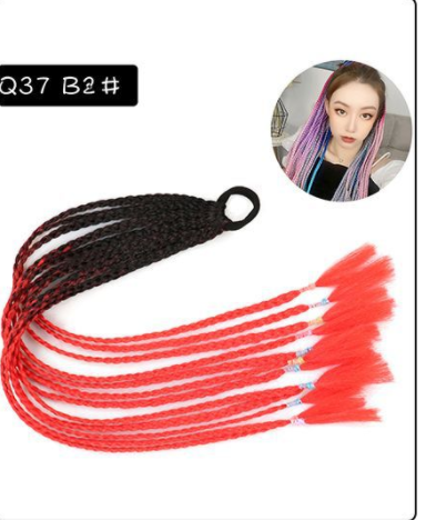 Three-Strand Braid Wig - 24 inch Gradient High-Temp Fiber