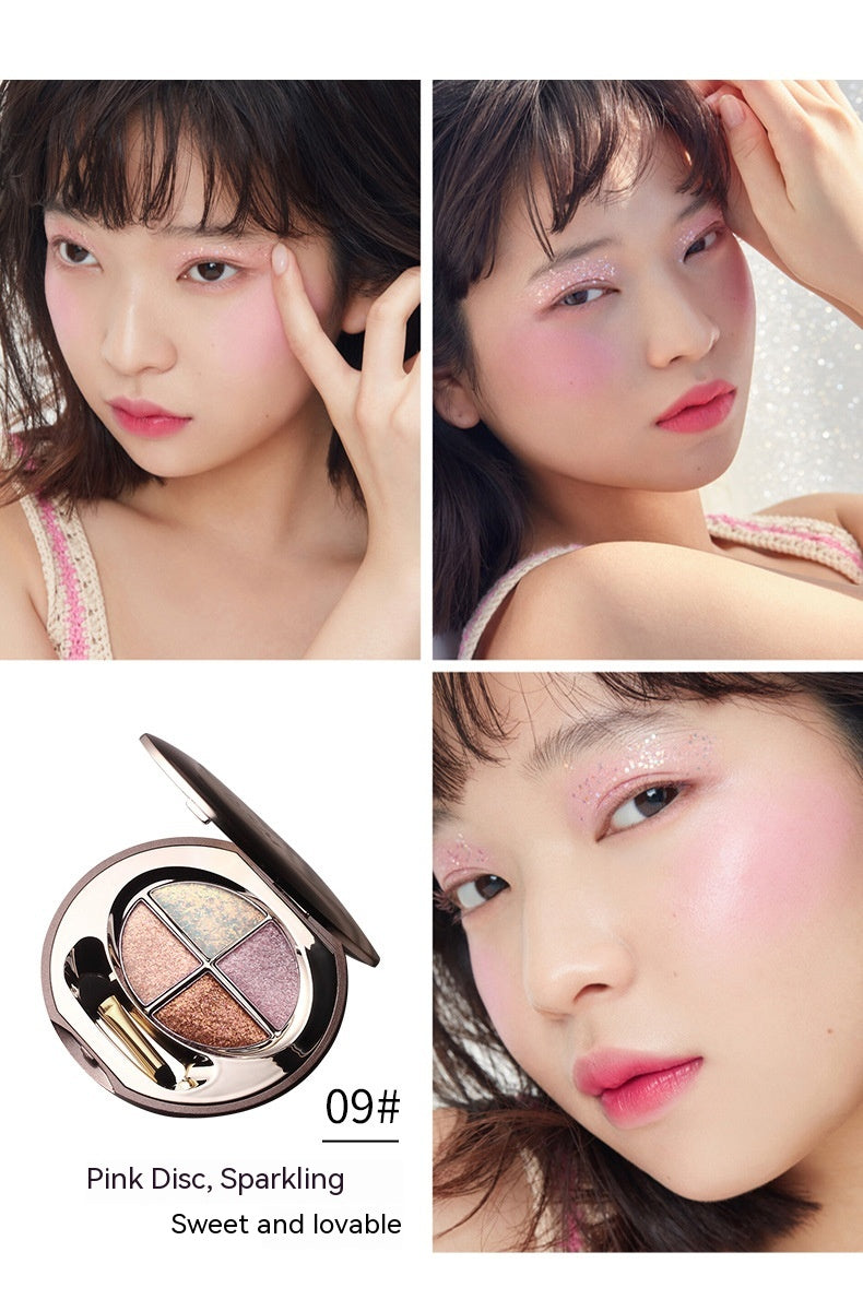 Colorful Eyeshadow Palette with Shimmering Powder Waterproof Glitter - 8.5g