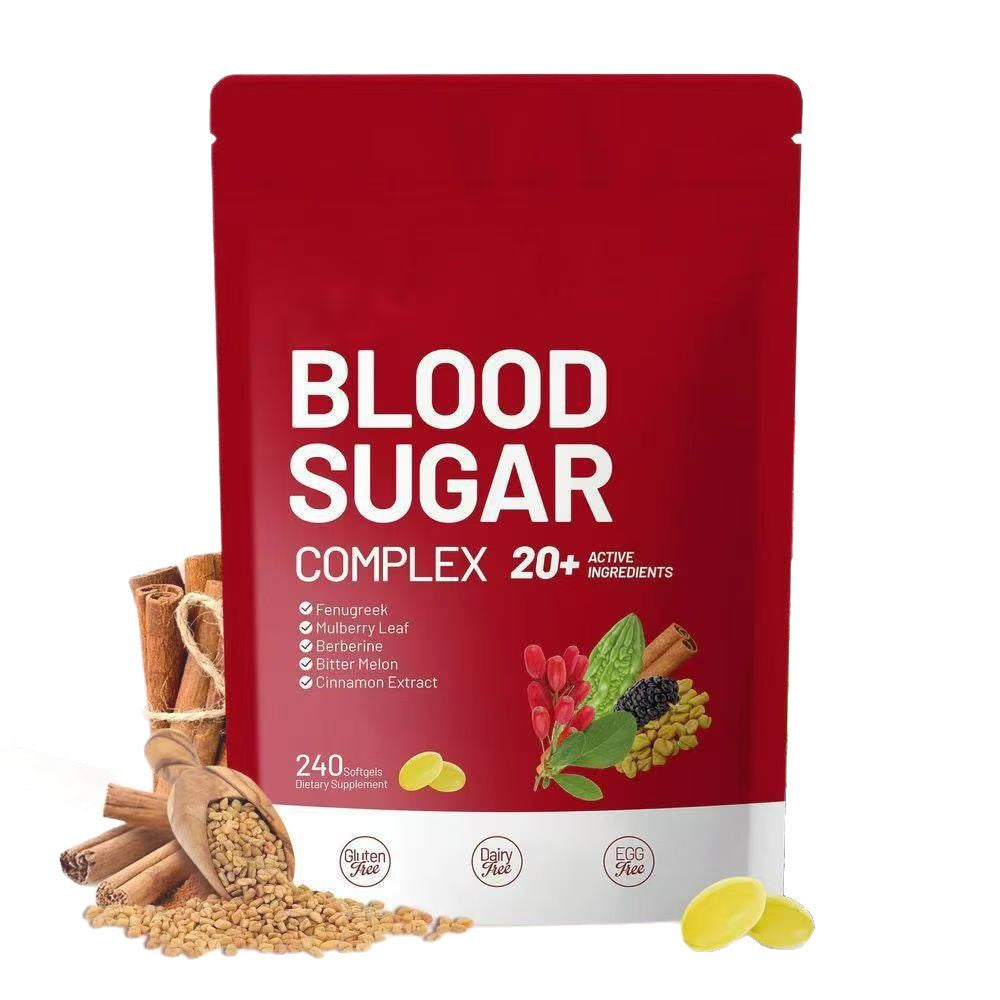 Blood Sugar Support Softgel Complex with Oregano Oil - 240 Capsules