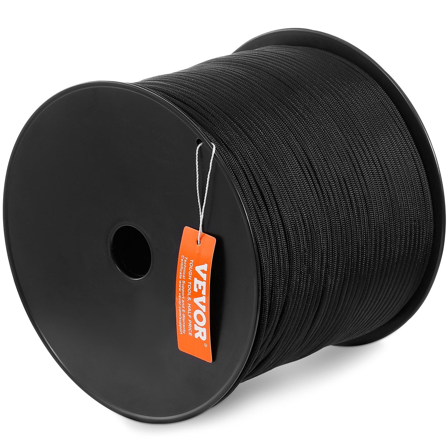 Braided Nylon Climbing Rope 3/16 Inch x 1000 Feet Heavy-Duty Outdoor Rigging Rope