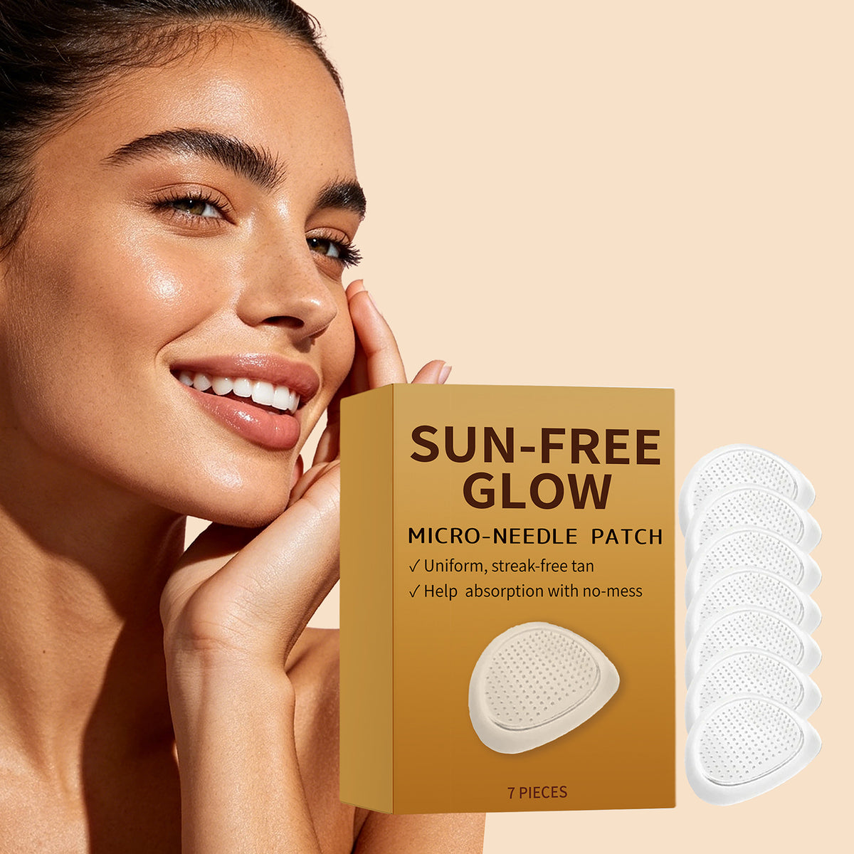 Body Tanning Microneedle Patch - 7pcs