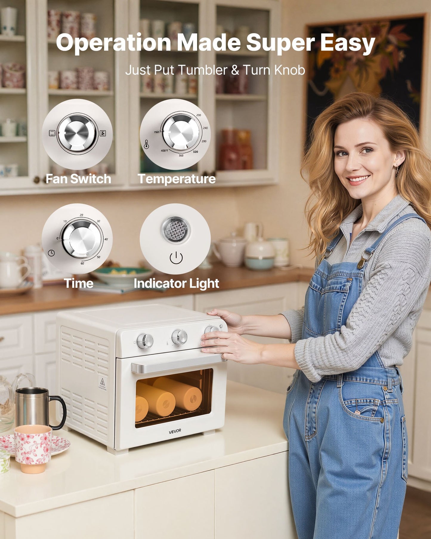 24 Qt Sublimation Oven for Tumblers & Mugs with Shrink Wrap & Gloves