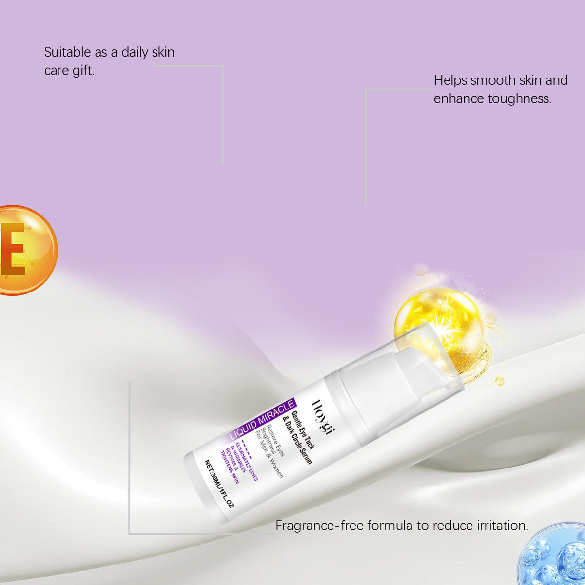 Moisturizing Brightening Eye Serum 30ml Hydrating Skin Care
