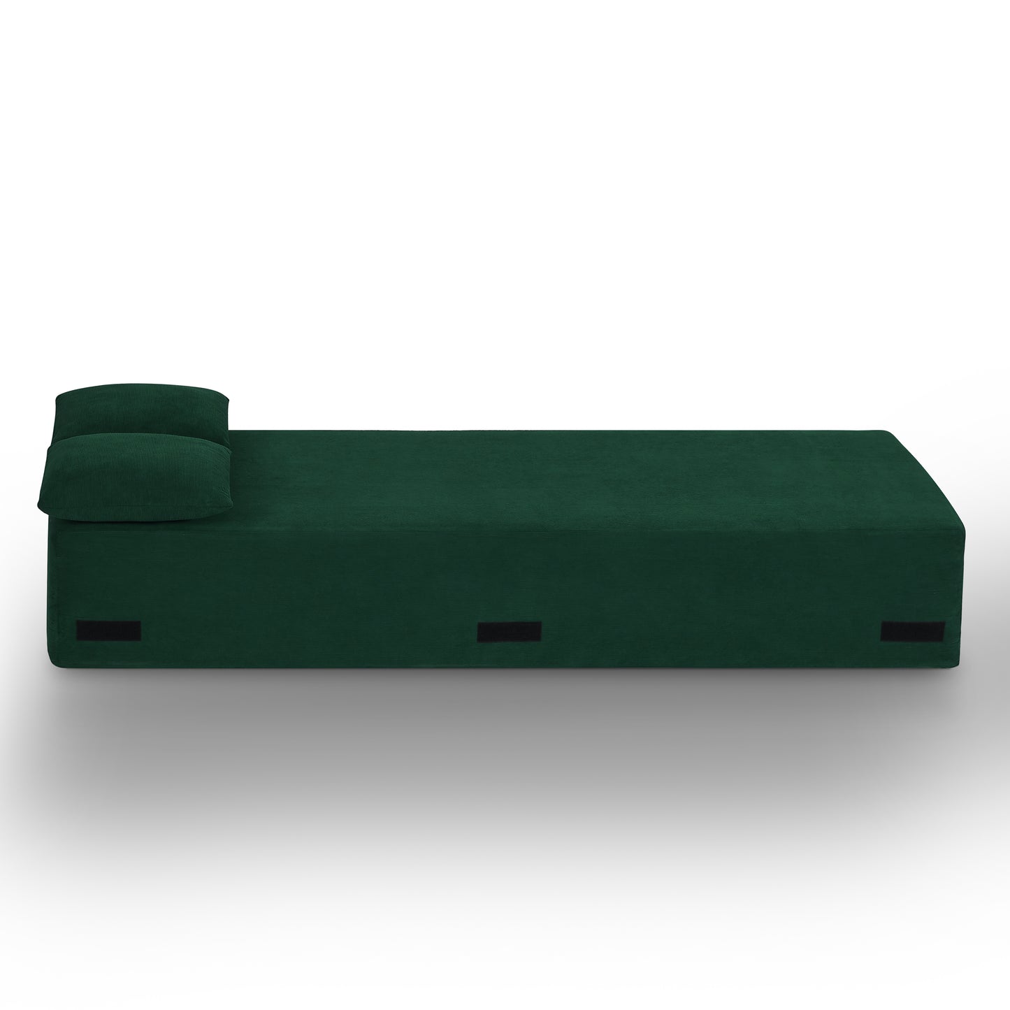 Compact 3-Seater Sofa - No Assembly, Modern Green Couch