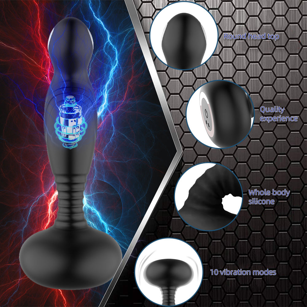 Rechargeable Liquid Silicone Wearable Butt Plug with Remote - Multiple Colors