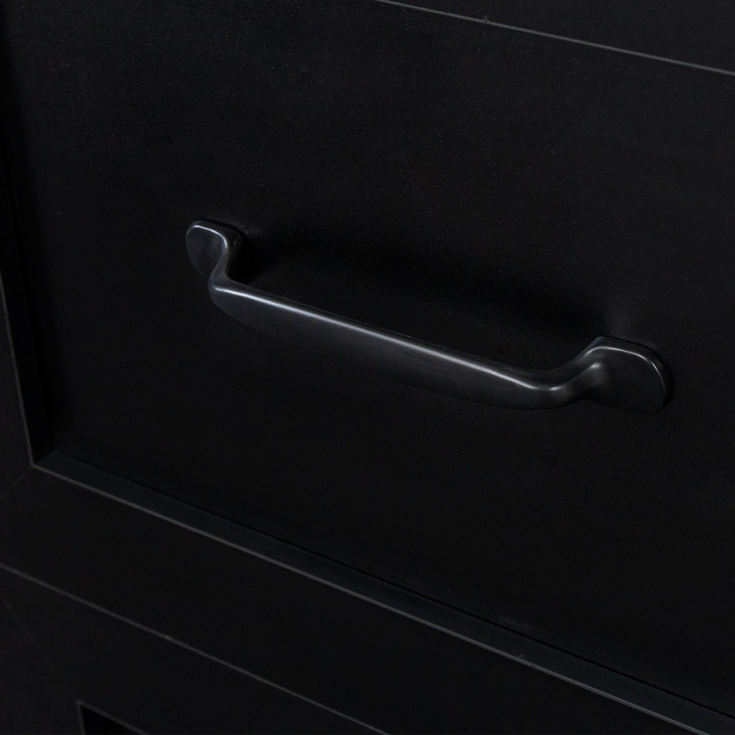 Home Office Computer Desk with Hutch - Antiqued Black Finish