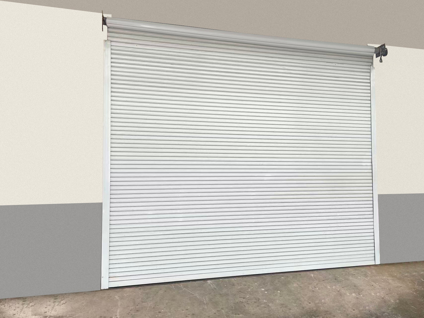 8.5FT x 8.5FT Electric Roller Shutter Door - White