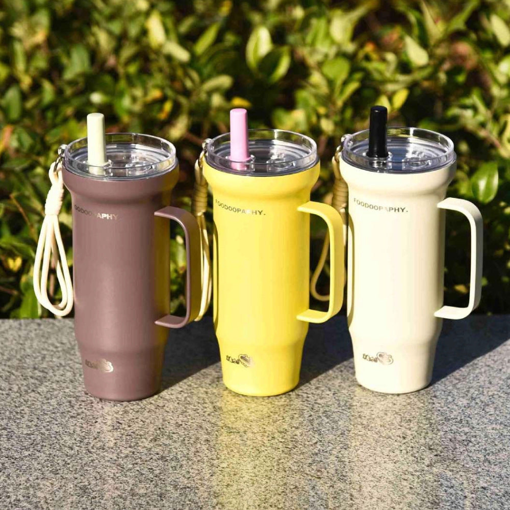 Large Capacity Insulated Stainless Steel Mug 800ml Heat Cold Retention