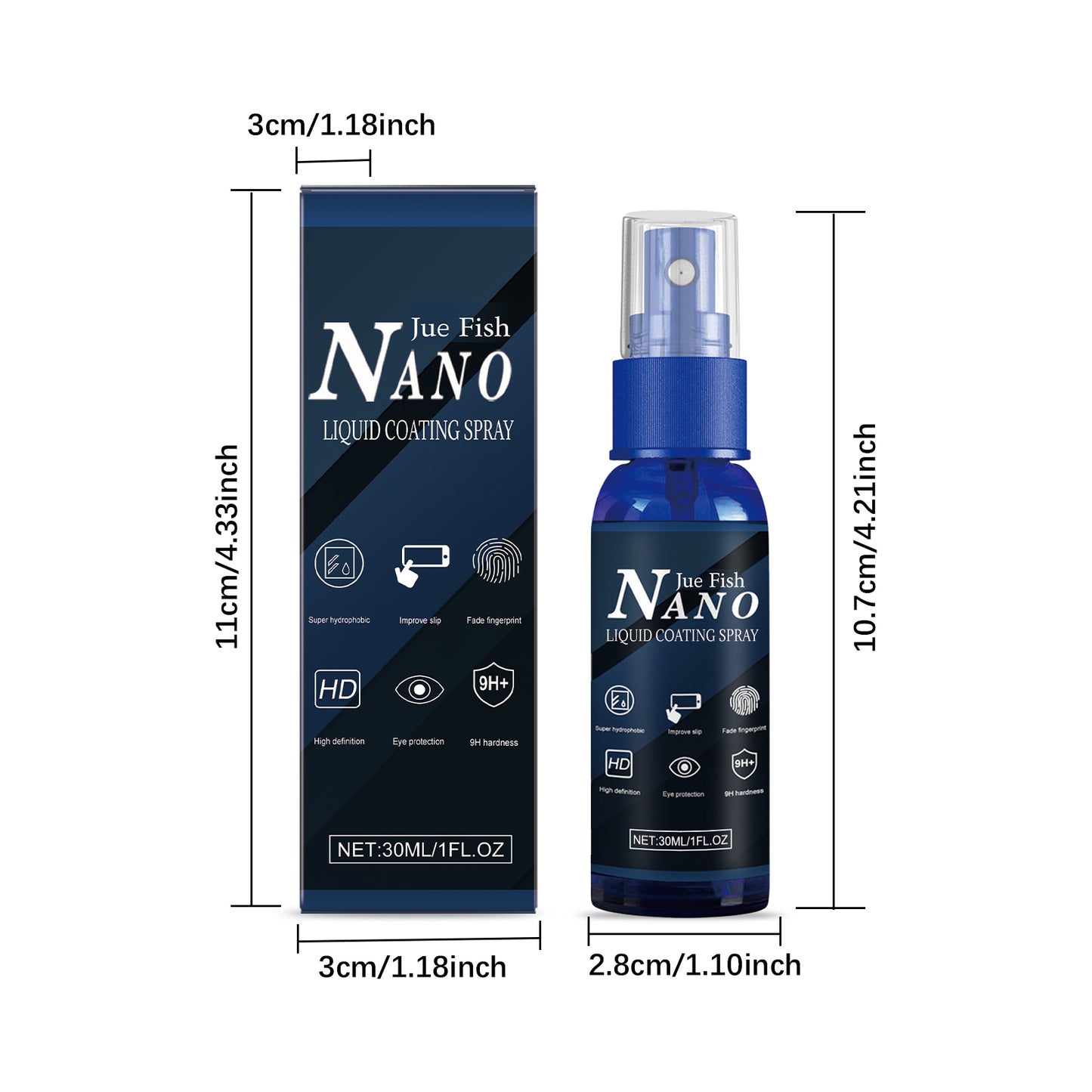 Mobile Phone Screen Protector Spray 30ml - Anti-Scratch Coating for Smartphones