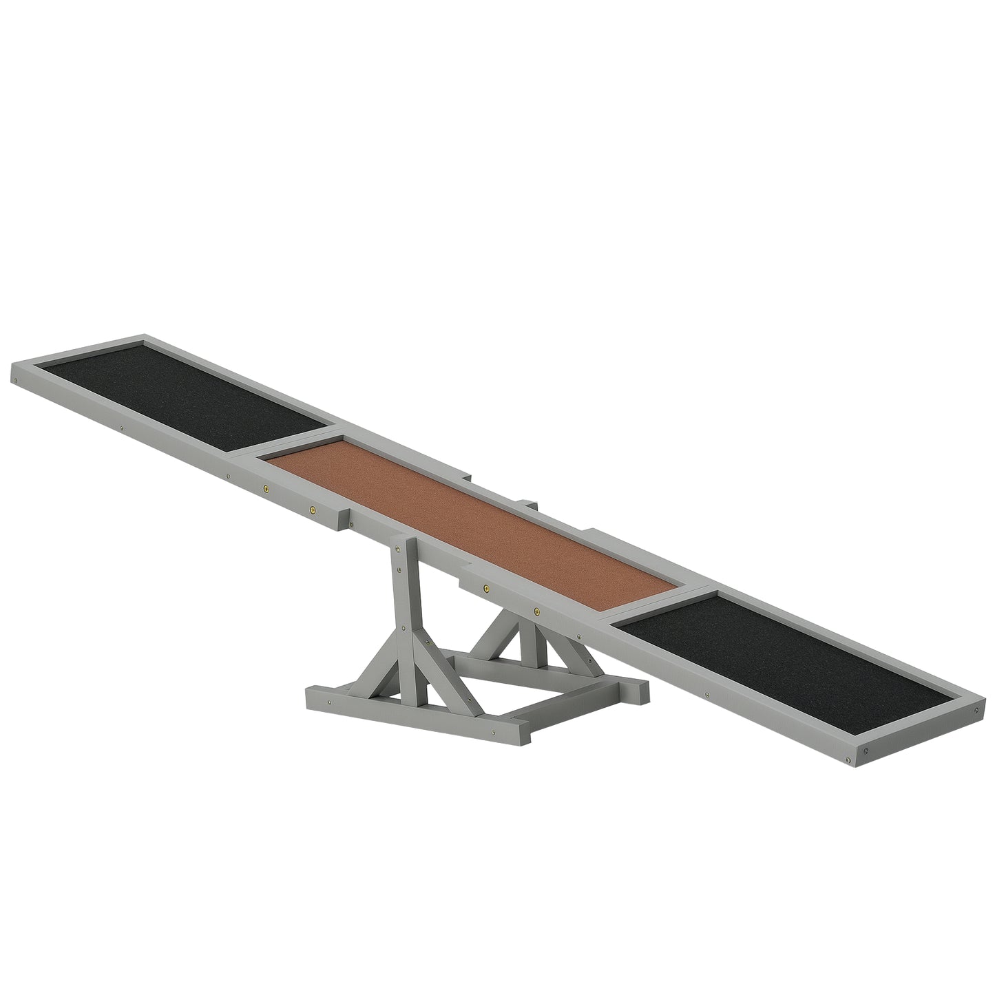 Dog Agility Seesaw for Training and Exercise - Gray, 815x350x150mm