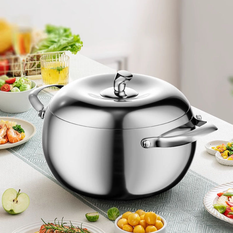 Stainless Steel Multi-Layer Steamer Pot with Lid - 20cm to 24cm Sizes