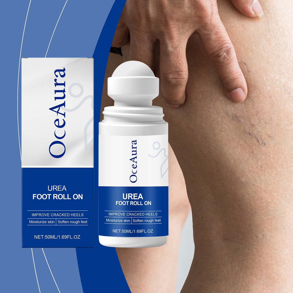 Urea Foot Moisturizer Roll-On 50ml - Hydrating Foot Care Solution