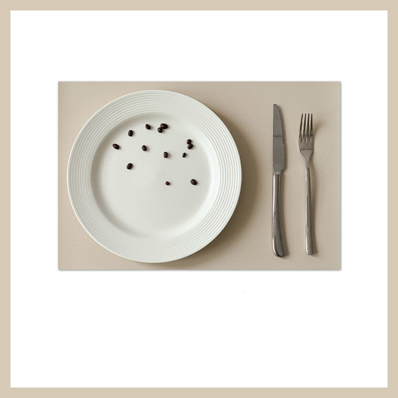 Waterproof Anti-Scald Leather Placemat for Nordic & Western Food