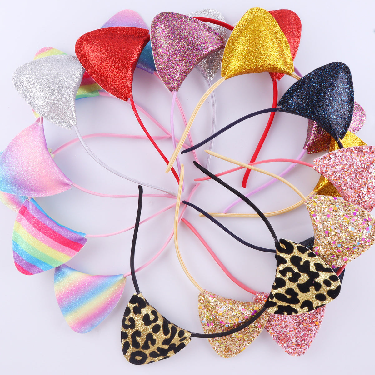 Colorful Cat Ear Headband - Ladies Hair Accessory with Multiple Variants