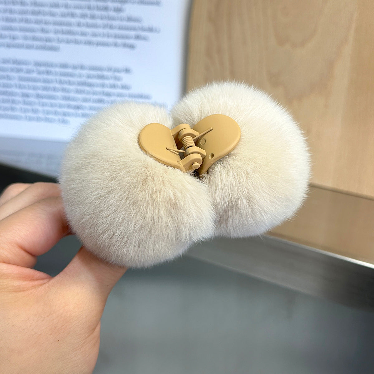 Plush Rabbit Hair Barrette - Children's Hair Clip