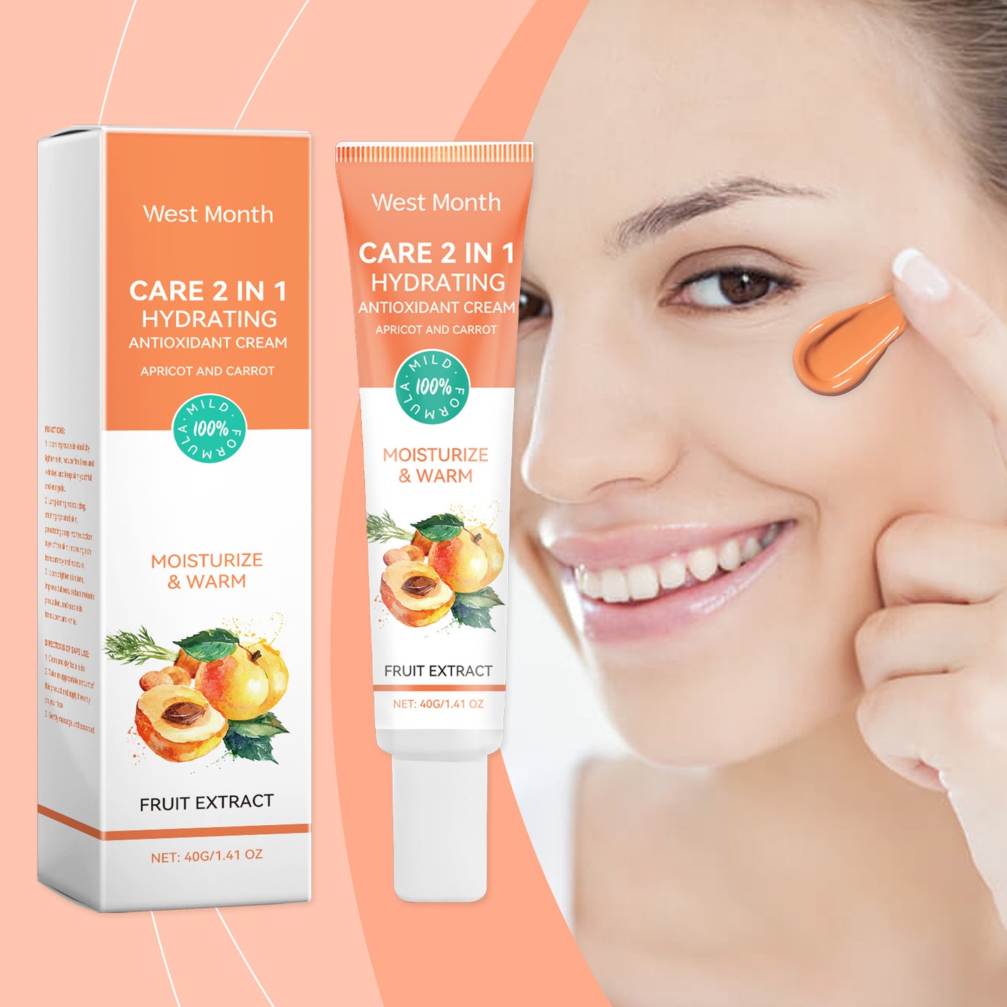 2-in-1 Facial Moisturizing Cream - Anti-Aging Hydrating Skin Treatment