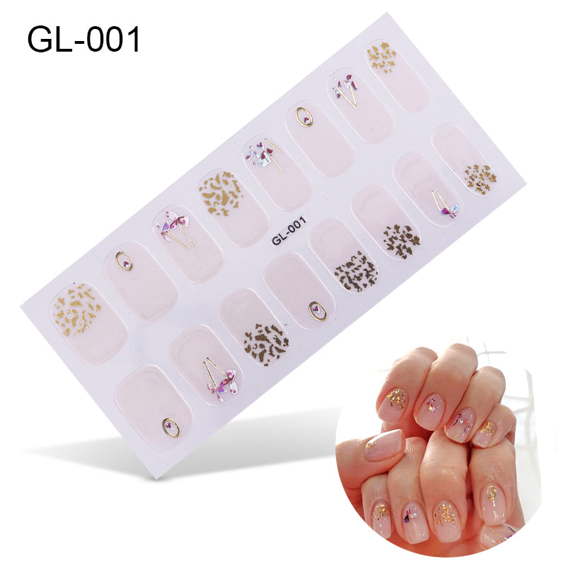 Laser Letters Nail Stickers Color Oil Film for Nail Art - Multiple Styles