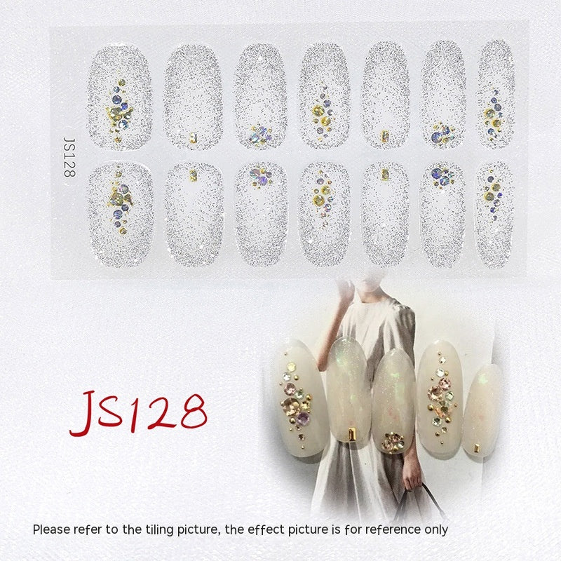 3D Crystal Nail Art Sticker Set - Crystal Glass Nail Film for Manicure