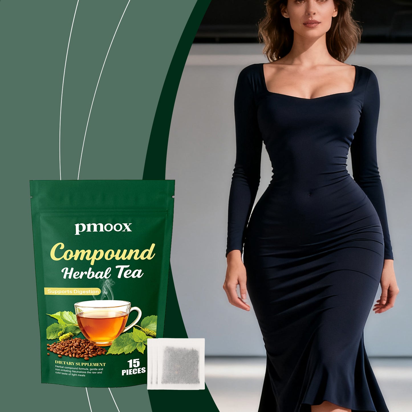 Herbal Digestive Tea - Mulberry & Cassia Seed, 15 Pieces