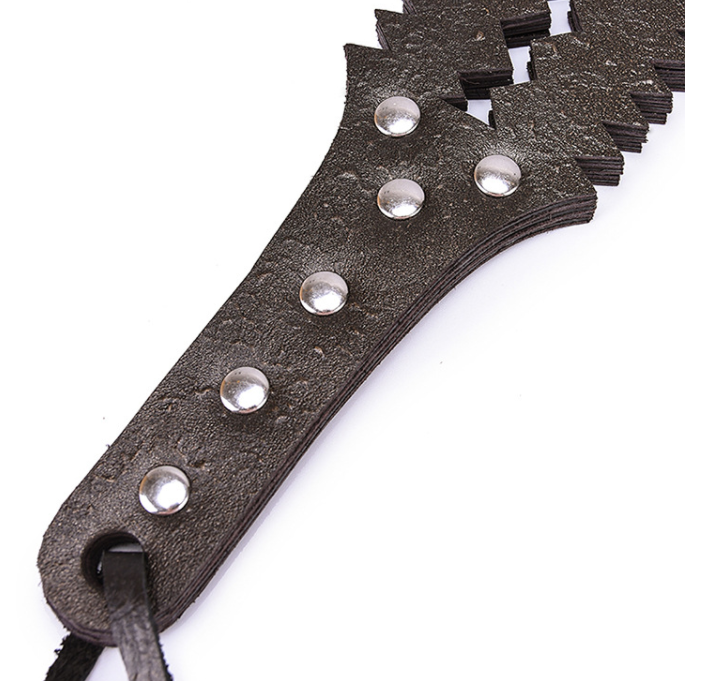 Adult Leather Whip - Cowhide Training Toy for Sensual Play