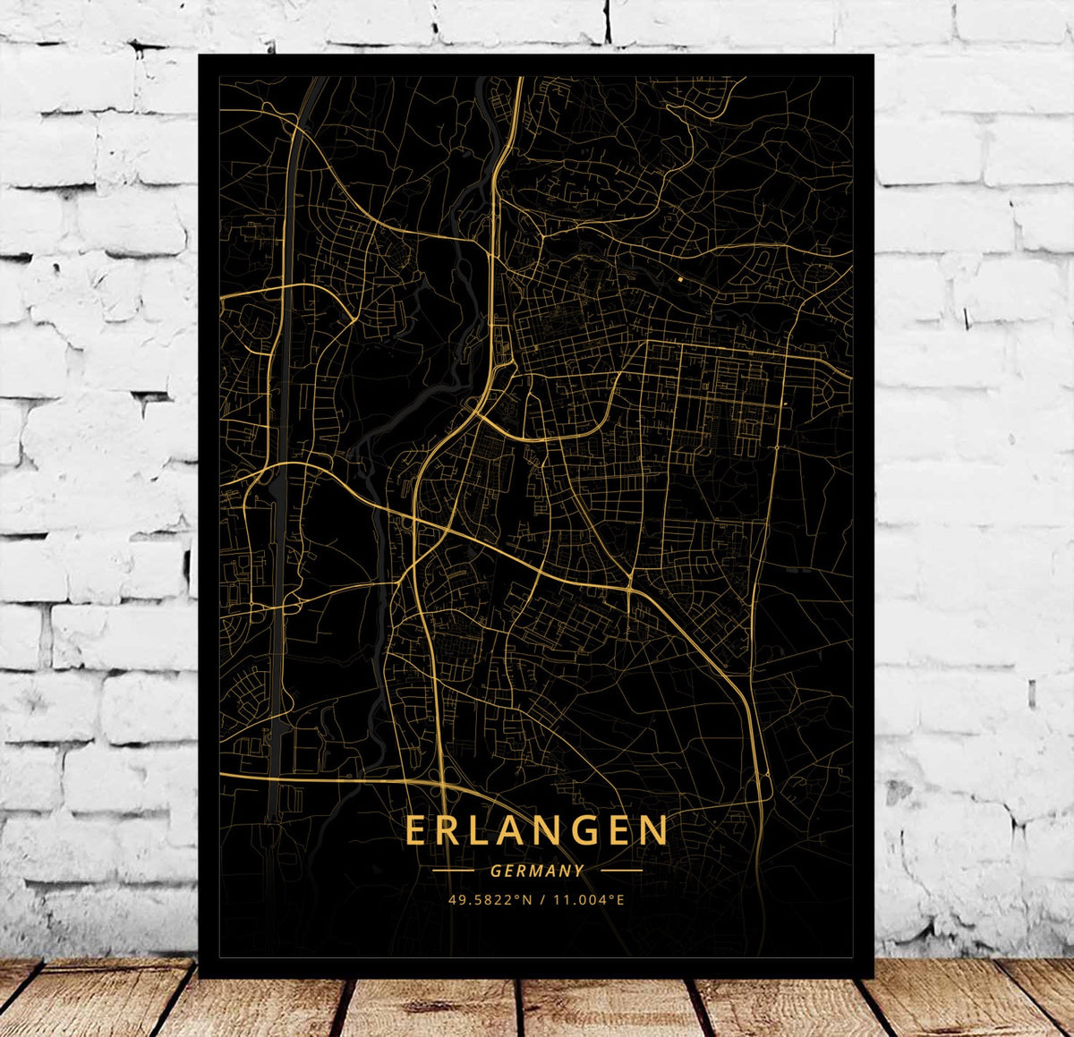Modern Landscape Decorative Canvas Wall Art for Living Room - Flensburg Germany