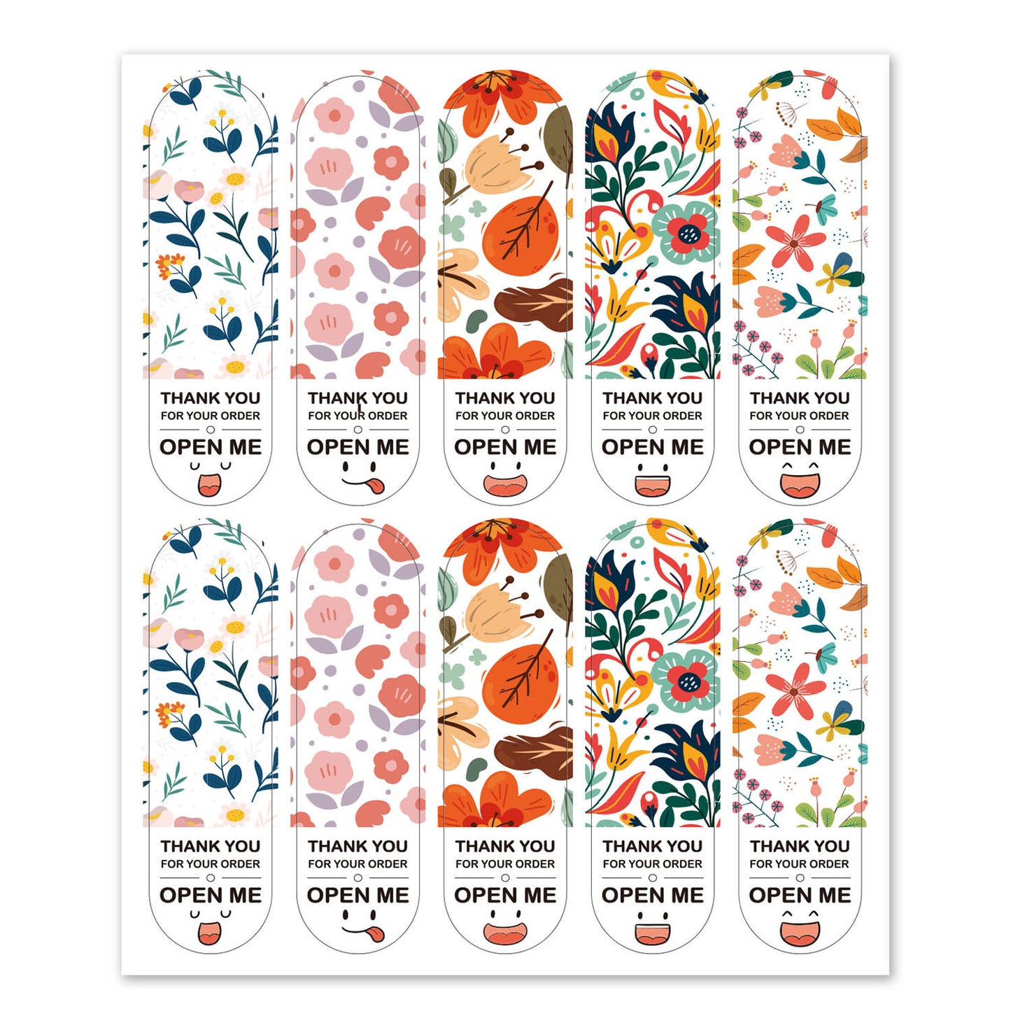 Adhesive Sticker Pack for Packaging - 100 Cute Labels for Home & Kitchen