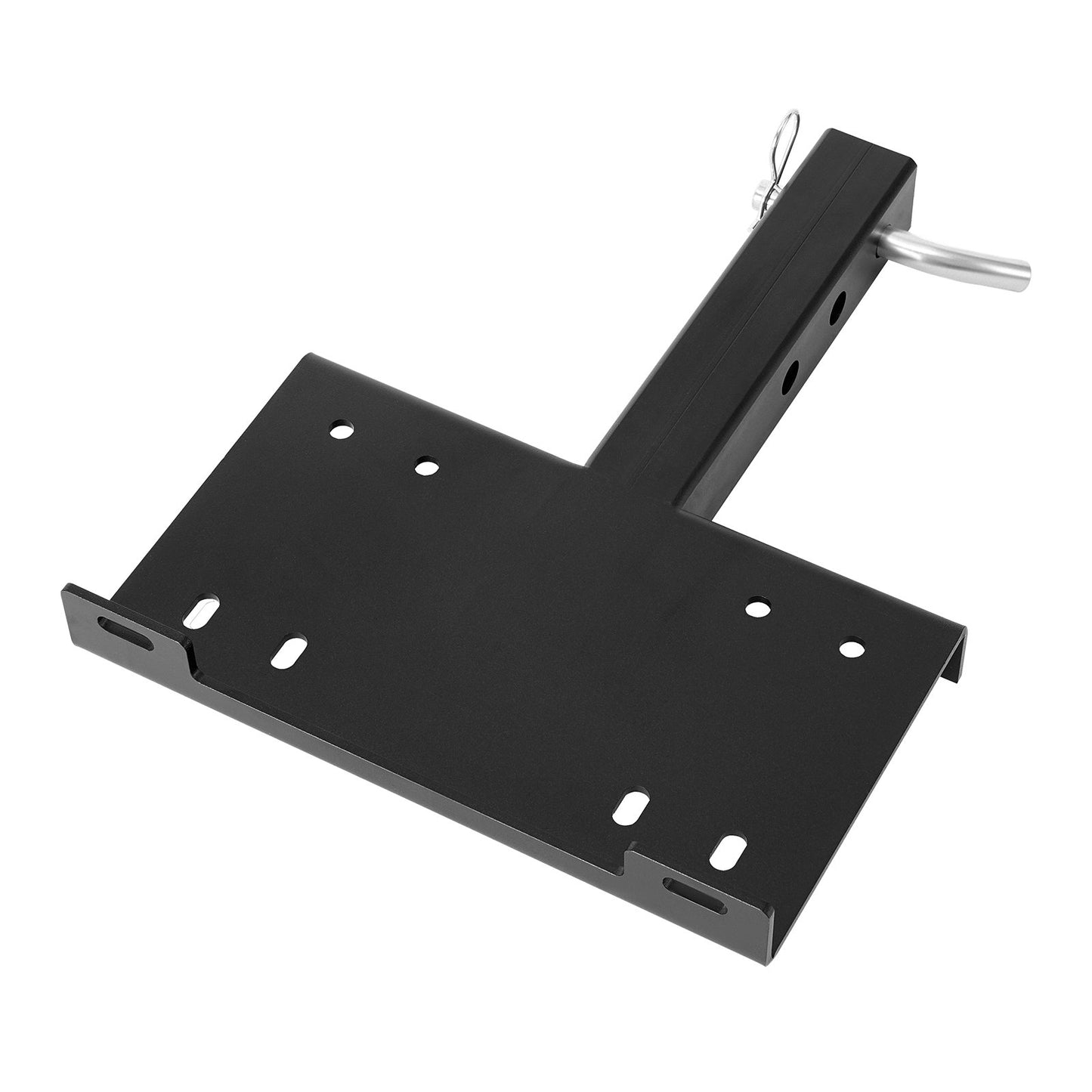 Heavy Duty Trailer Winch Mount 15000 lbs Capacity with 2-Inch Receiver Black