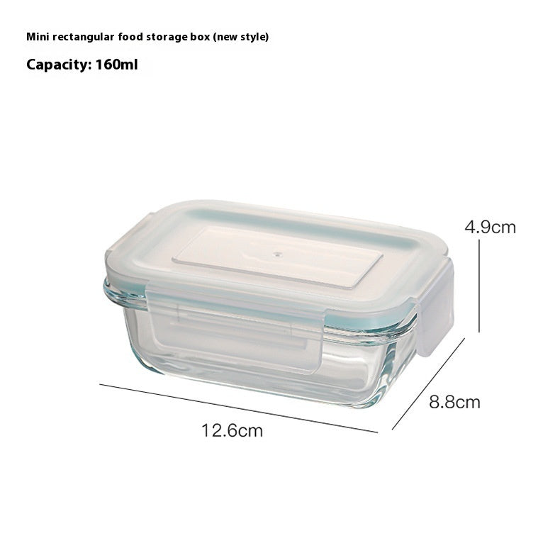 Glass Lunch Box Food Grade Sealed Container for Microwave Oven