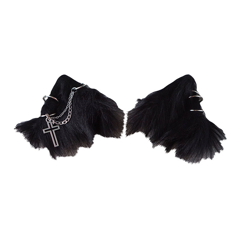 Cat Ear Hair Clip - Handmade Alloy Hairpin Pair