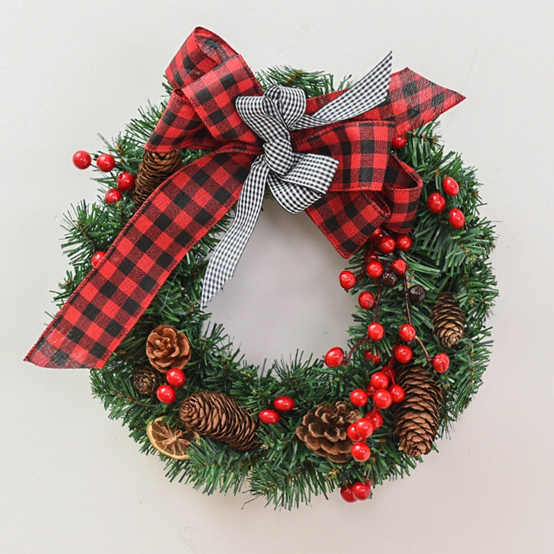 Christmas Garland Bow & Door Hanging Decorations for Festive Home Decor