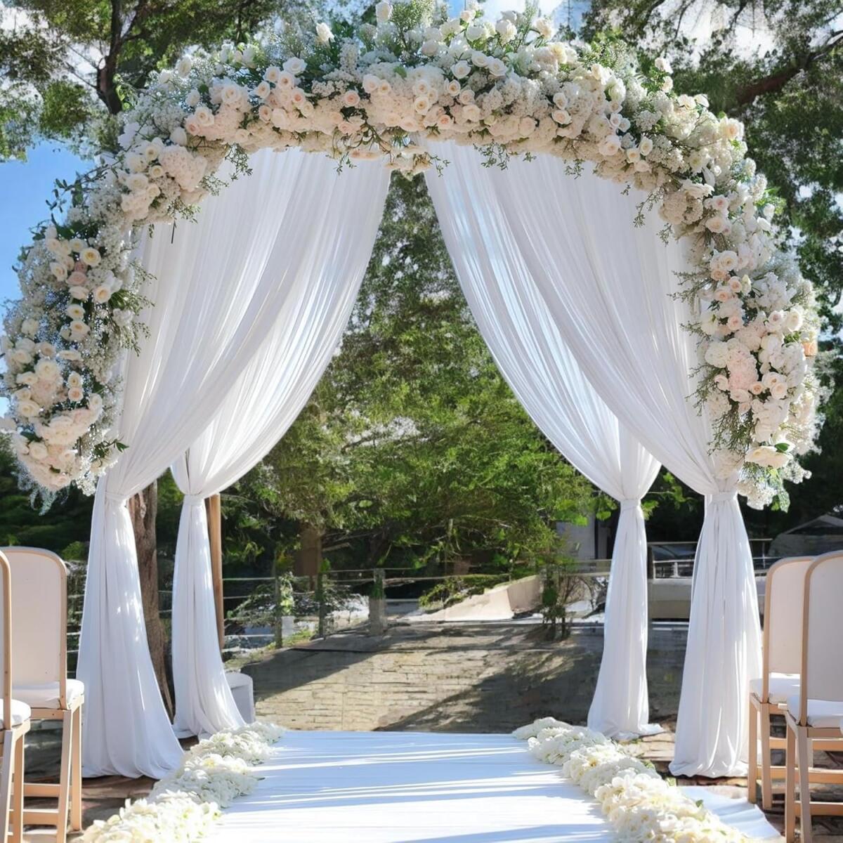 Wedding Arch Draping Fabric for Elegant Events