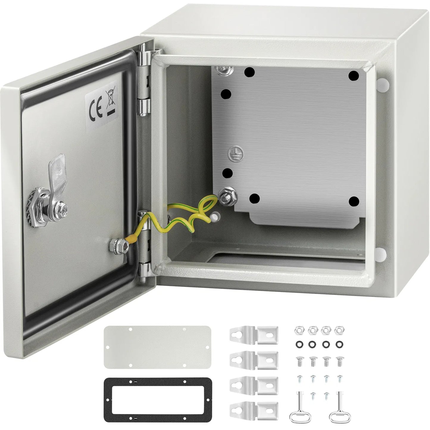 8x8x6 Inch Steel Waterproof Electrical Junction Box IP66 Enclosure