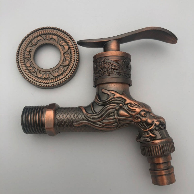 Antique Zinc Alloy Wall-Mounted Faucet for Home & Garden
