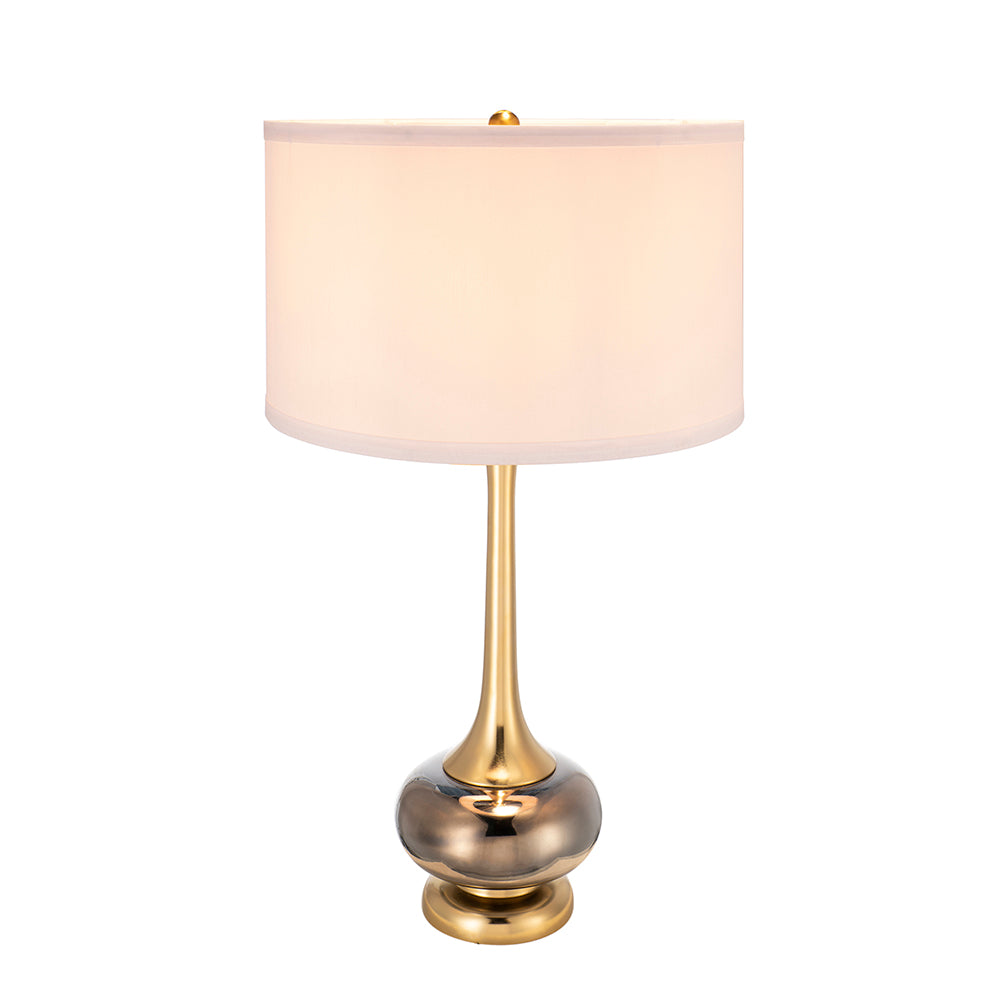 D15x29 Table Lamp With Glass Drum Shade Assembly Required
