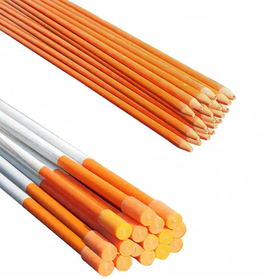 50 Pcs Orange Snow Markers for Garden & Snow Removal