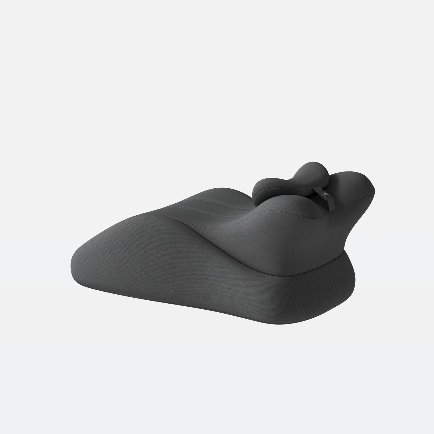 Ergonomic Memory Foam Wedge Pillow for Couples - Dark Grey