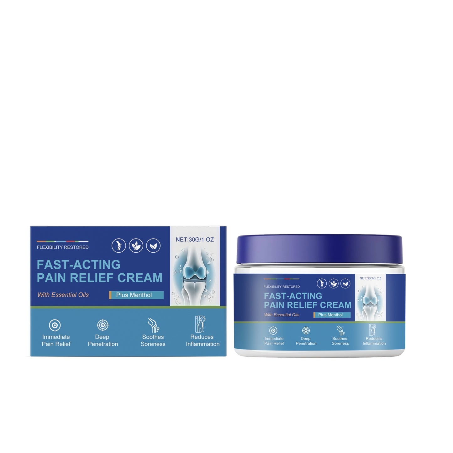 Joint Soothing Cream with Menthol & Ginger Root Oil - 30g
