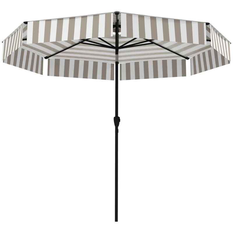 8.6FT Patio Umbrella with UPF 30+ Protection - Light Gray