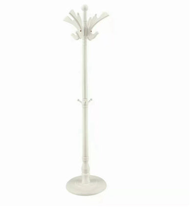Solid Wood Coat Rack with Vertical Hanging Hooks - Modern Home Storage