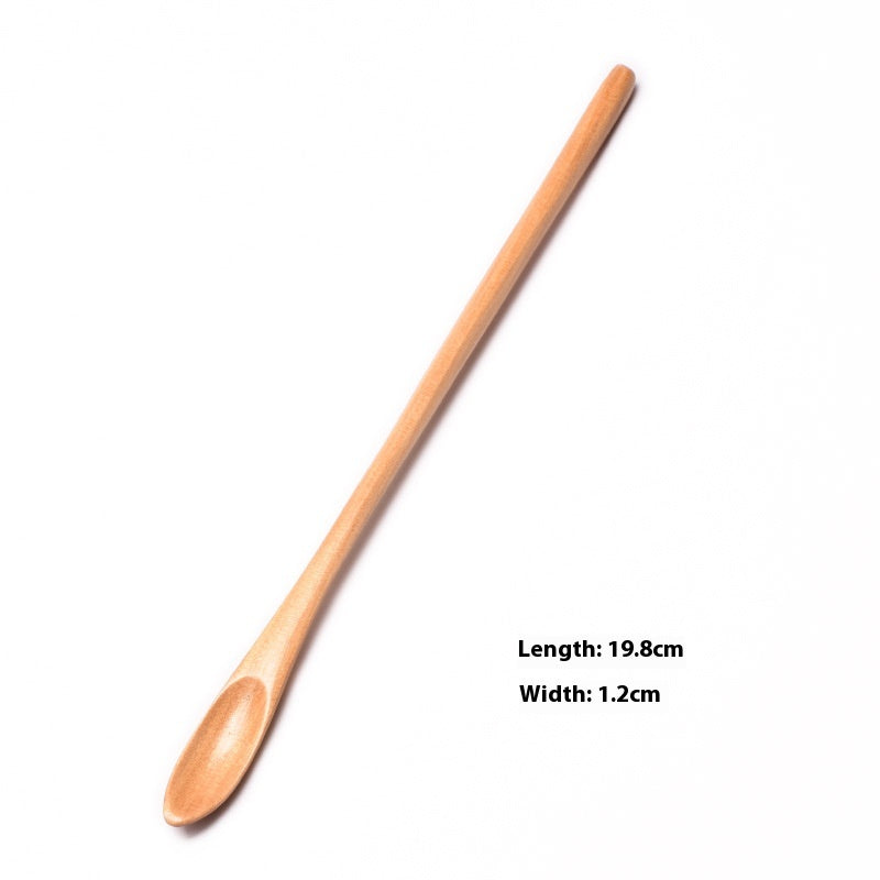 Wooden Coffee Spoon Set - Small 23cm Handles for Tea, Muddler & Stirring