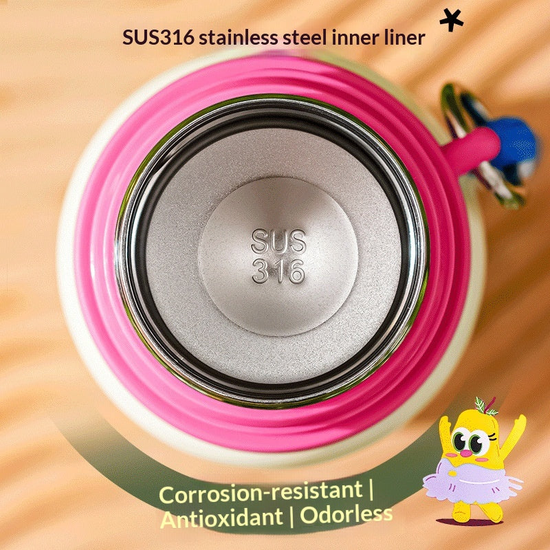 Insulated Children’s Stainless Steel Cup with Carrying Strap - 450ml