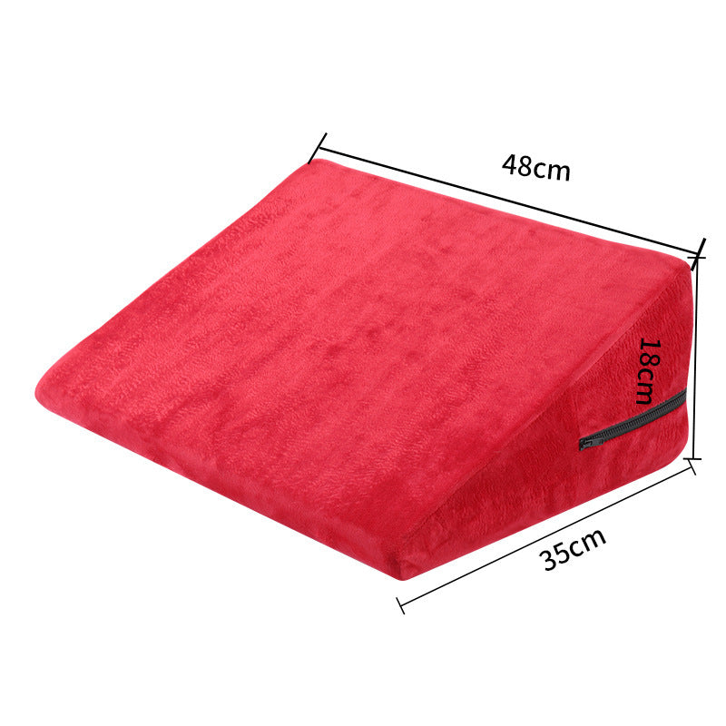 Small Triangular Pillow for Home & Wellness - 35x48x18cm, Multiple Colors