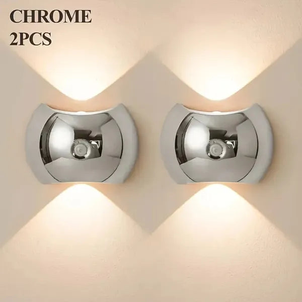 LED Modern Indoor Wall Light with Motion Sensor, 3 Color Modes, Rechargeable Magnetic Wall Sconce - 2 or 4 Pack