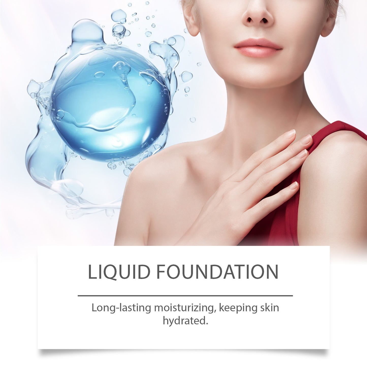 Moisturizing Liquid Foundation with Hyaluronic Acid - Light & Ivory Shades