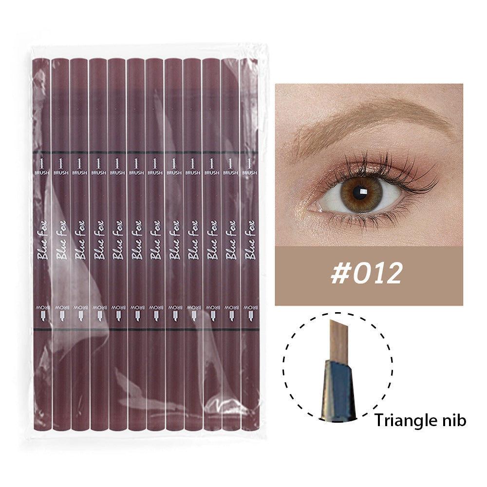 Double-Headed Eyeliner and Eyebrow Pencil Set - Rotatable, Multi-Color