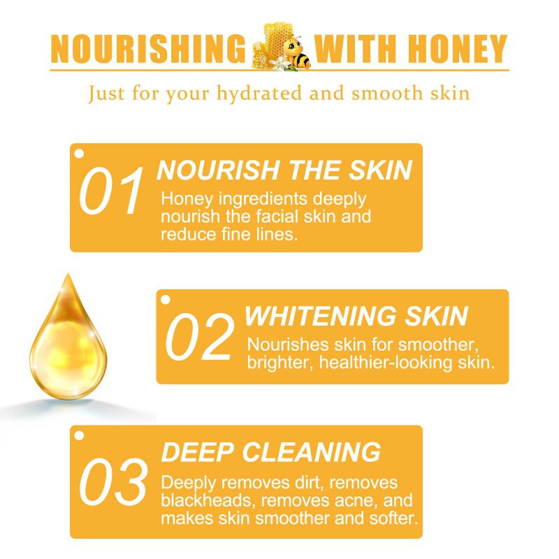 Honey Tearing Mask 60g Nourishing Moisturizing Blackhead Removal Acne Fading