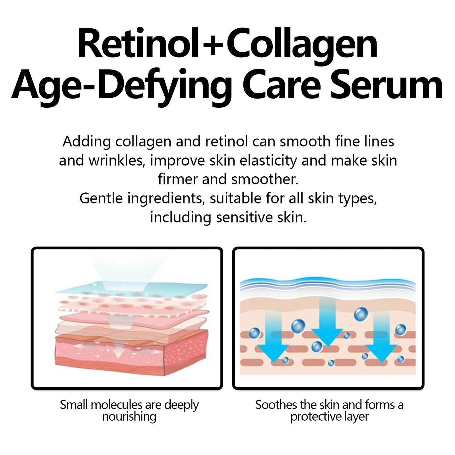 Retinol & Collagen Age-Defying Facial Serum - Firming & Anti-Wrinkle Care