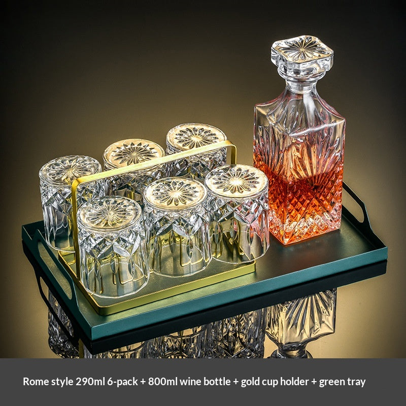 Premium Whiskey Glass and Decanter Set - Multiple Styles & Designs